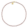 Thumbnail Image 3 of Charm'd by Lulu Frost Natural Garnet Bead Necklace 10K Yellow Gold 18"