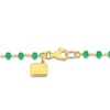 Thumbnail Image 1 of Charm'd by Lulu Frost Natural Green Onyx Bead Necklace 10K Yellow Gold 18"
