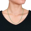 Thumbnail Image 4 of Charm'd by Lulu Frost Natural Green Onyx Bead Necklace 10K Yellow Gold 18"