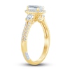Thumbnail Image 1 of Pnina Tornai Lab-Created Diamond Engagement Ring 1-1/2 ct tw Oval/Round 14K Yellow Gold