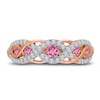 Thumbnail Image 2 of Kallati Round-Cut Natural Pink Sapphire Ring 1/4 ct tw Diamonds 14K Rose Gold