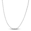 Thumbnail Image 0 of Solid Diamond-Cut Rope Chain Necklace 14K White Gold 22" 2.0mm