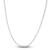 Thumbnail Image 0 of Solid Diamond-Cut Rope Chain Necklace 14K White Gold 24" 2.5mm