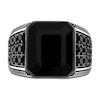 Thumbnail Image 2 of 1933 by Esquire Men's Natural Black Spinel Ring Sterling Silver
