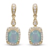 Thumbnail Image 0 of Natural Opal & Diamond Drop Earrings 1/3 ct tw 14K Yellow Gold
