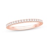 Thumbnail Image 0 of Colorless Diamond Band 1/4 ct tw Round-cut 14K Rose Gold