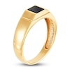 Thumbnail Image 1 of LUSSO by Italia D'Oro Men's Natural Onyx Signet Ring 14K Yellow Gold