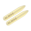 Thumbnail Image 0 of Textured Initial Collar Stay 10K Yellow Gold 9x56mm