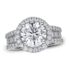 Thumbnail Image 0 of Michael M Diamond Ring Setting 1-3/8 ct tw Round 18K White Gold (Center diamond is sold separately)