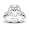 Thumbnail Image 1 of Michael M Diamond Engagement Ring Setting 1 ct tw Round 18K White Gold (Center diamond is sold separately)