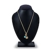 Thumbnail Image 1 of Charm'd by Lulu Frost Freshwater Cultured Pearl Star & Natural Turquoise Birthstone Charm 18" Box Chain Necklace Set 10K Yellow Gold