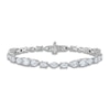 Thumbnail Image 0 of Vera Wang WISH Lab-Created Diamond Tennis Bracelet 8 ct tw Round/Marquise/Oval/Pear/Emerald 14K White Gold 7"