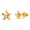 Thumbnail Image 1 of Children's Diamond Flower Stud Earrings 1/20 ct tw 14K Yellow Gold