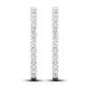 Thumbnail Image 1 of Lab-Created Diamond Hoop Earrings 5 ct tw Round 14K White Gold