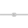 Thumbnail Image 1 of Lab-Created Diamond Fashion Bracelet 3 ct tw Emerald/Round 14K White Gold