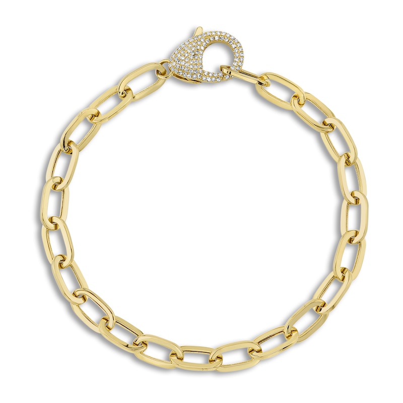 Shy Creation Diamond Bracelet 3/8 ct tw Round 14K Yellow Gold 7" SC55023436