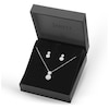 Thumbnail Image 0 of Diamond Necklace and Earring Set 2 ct tw 14K White Gold