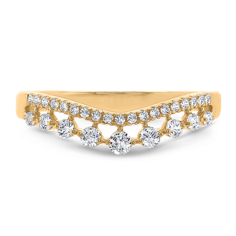 Diamond Stackable Anniversary Band 1/4 ct tw Round 14K Yellow Gold