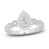 Thumbnail Image 0 of Diamond Promise Ring 3/8 ct tw Pear/Round 14K White Gold
