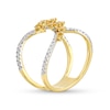 Thumbnail Image 2 of Kallati Natural Yellow Diamond Ring 3/4 ct tw Round 14K Yellow Gold