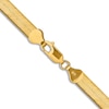 Thumbnail Image 2 of Solid Herringbone Chain Necklace 14K Yellow Gold 18" 6.5mm