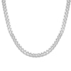 Thumbnail Image 0 of Solid Curb Chain Necklace 10K White Gold 22" Length 8.5mm