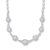 Thumbnail Image 0 of Diamond Choker Necklace 2 ct tw Marquise/Round/Princess-cut 14K White Gold