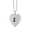 Thumbnail Image 0 of Heart Lock Locket Sterling Silver 18"