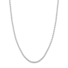 Thumbnail Image 0 of 22" Textured Solid Rope Chain 14K White Gold Appx. 3mm
