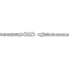 Thumbnail Image 2 of 22" Textured Solid Rope Chain 14K White Gold Appx. 3mm