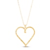 Thumbnail Image 0 of Italia D'Oro Heart Pendant Necklace 14K Yellow Gold 18"
