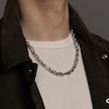 Thumbnail Image 2 of 1933 by Esquire Solid Figaro Link Chain Necklace Sterling Silver 22" 8mm