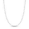 Thumbnail Image 0 of Solid Paperclip Chain Necklace 14K White Gold 24" 5.25mm