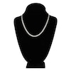 Thumbnail Image 3 of Light Solid Curb Link Necklace 14K White Gold 18" 4.4mm