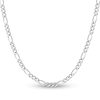 Thumbnail Image 0 of Solid Figaro Chain Necklace 14K White Gold 22" 4.75mm