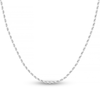 Thumbnail Image 0 of Diamond-Cut Solid Rope Chain Necklace 14K White Gold 18" 2.15mm