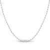 Thumbnail Image 0 of Diamond-Cut Solid Rope Chain Necklace 14K White Gold 24" 2.15mm
