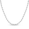 Thumbnail Image 0 of Diamond-Cut Solid Rope Chain Necklace 14K White Gold 24" 3.8mm