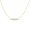 Thumbnail Image 0 of Solid Figaro Chain Necklace 14K Yellow Gold 24" 1.3mm