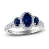 Thumbnail Image 0 of Vera Wang WISH Natural Blue Sapphire Ring 3/8 ct tw Round 10K White Gold