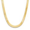 Thumbnail Image 1 of Solid Herringbone Chain Necklace 14K Yellow Gold 20" 10mm