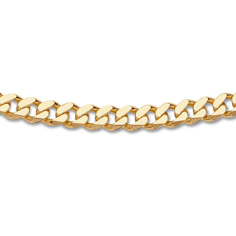 Curb Link Bracelet 14K Yellow Gold 8.75" Length