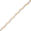 Thumbnail Image 1 of Omega Chain Bracelet 14K Two-Tone Gold 7.5" Length