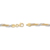 Thumbnail Image 2 of Omega Chain Bracelet 14K Two-Tone Gold 7.5" Length