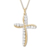 Thumbnail Image 0 of Diamond Cross Necklace 1 carat tw 14K Yellow Gold