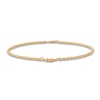 Thumbnail Image 1 of Heart Anklet 14K Yellow Gold 10-inch Length