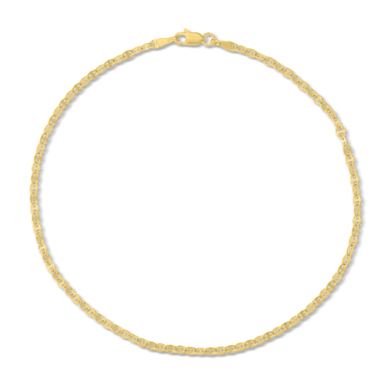 Mariner Chain Anklet 14K Yellow Gold 10"