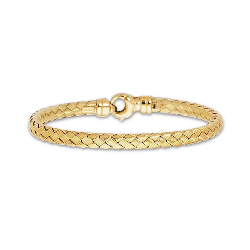 Weave Bracelet 14K Yellow Gold 7.25"