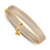 Thumbnail Image 0 of 7 Bangle Bracelet 14K Tri-Tone Gold 8"