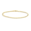 Thumbnail Image 0 of Men's Solid Round Cuban Chain Bracelet 14K Yellow Gold 7.25" 3.1mm
